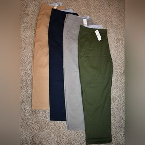 4 Pack NWT - J Crew Womens Boyfriend Slim Chinos- Grey, Green, Blue, Beige